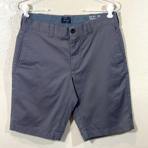 J Crew Mens Spokane Grey 10.5" stretch shorts size 29